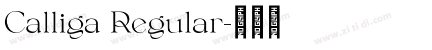 Calliga Regular字体转换